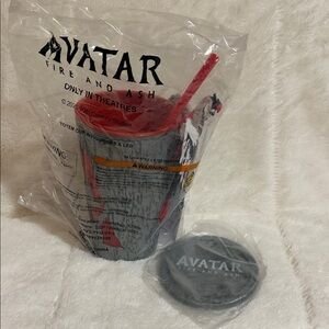 Avatar Fire and Ash LED Cup with Lid & Straw